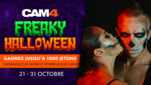CAM4 fête Halloween, venez voir nos webcameur(se)s les plus terrifiantes 🎃