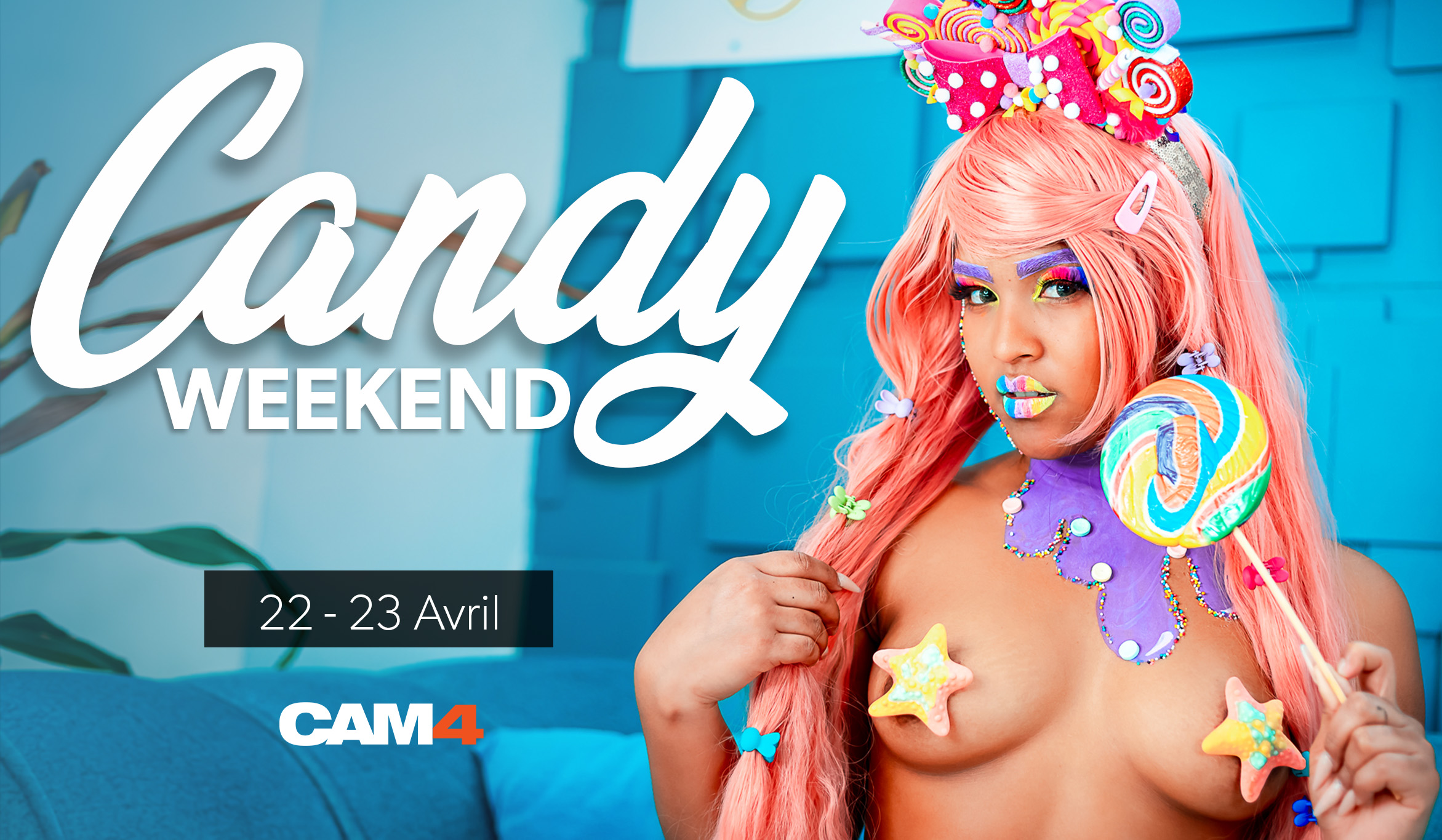 Ne manquez pas le weekend  sucré #SexyCandy de CAM4!