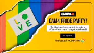 Célébrez le mois des fiertés de manière sexy avec #CAM4Pride ce weekend