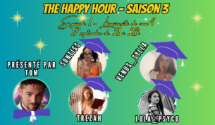 Happy Hour CAM4 Saison 3 :  le 17 septembre 2023 de 21h à 23h